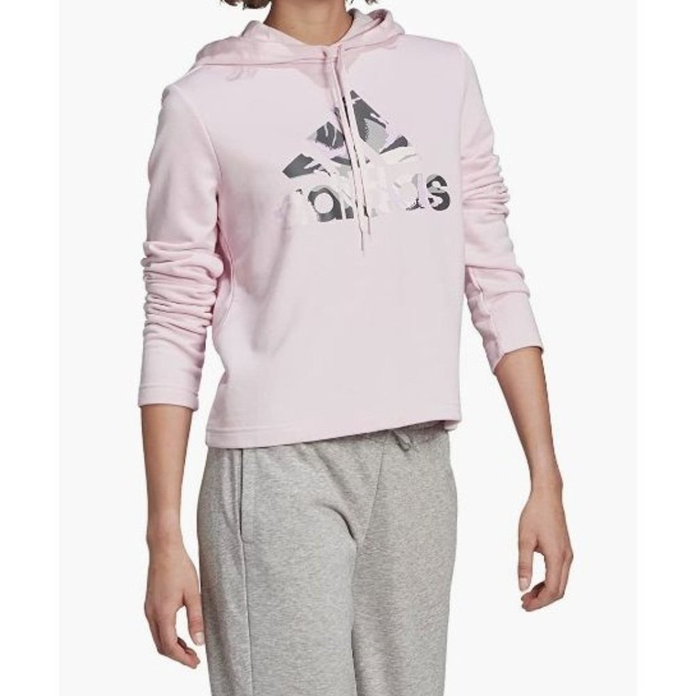 adidas Women's Camo Hoodie Sweatshirt - Picture 1 of 4